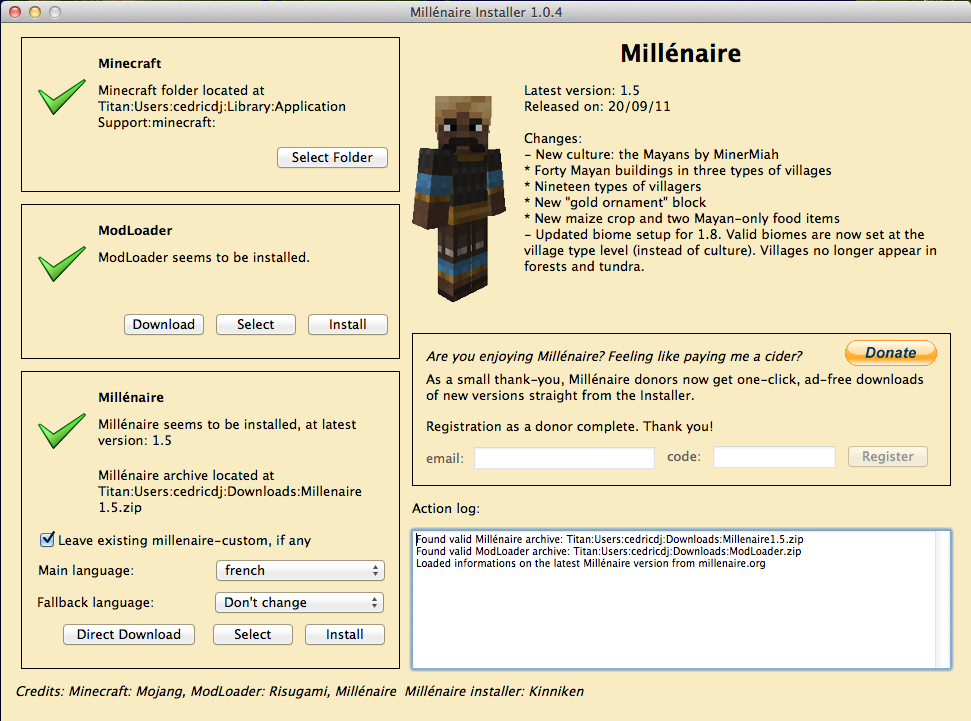 Millénaire Installer 1.3 download